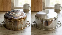 Hrnce budú žiariť ako nové: Cenovo výhodný spôsob odstránenia mastnoty a pripálených zvyškov