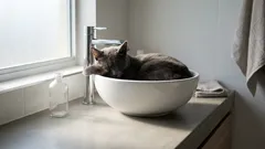 Prečo mačky rady spia vo vani: 5 dôvodov a 3 varovné signály